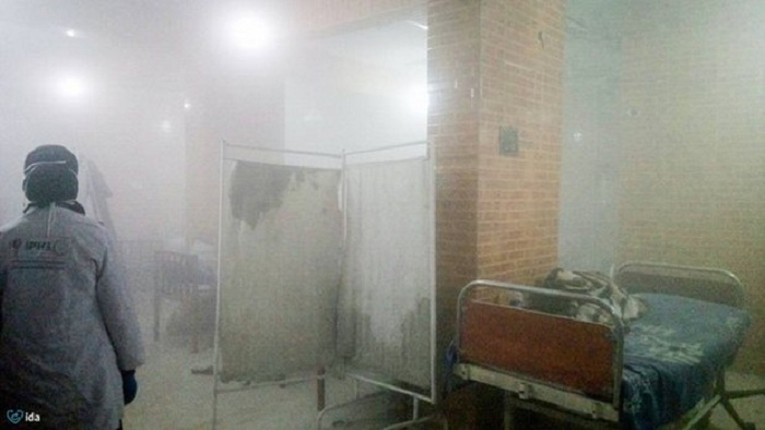 Aleppo`s children`s hospital bombed as it treats chlorine gas victims 